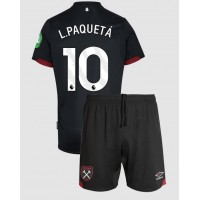 Otroški Nogometni dresi West Ham United Lucas Paqueta #10 Gostujoči 2024-25 Kratek Rokav (+ Kratke hlače)